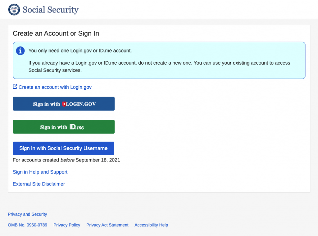 SSA Login - Optimized